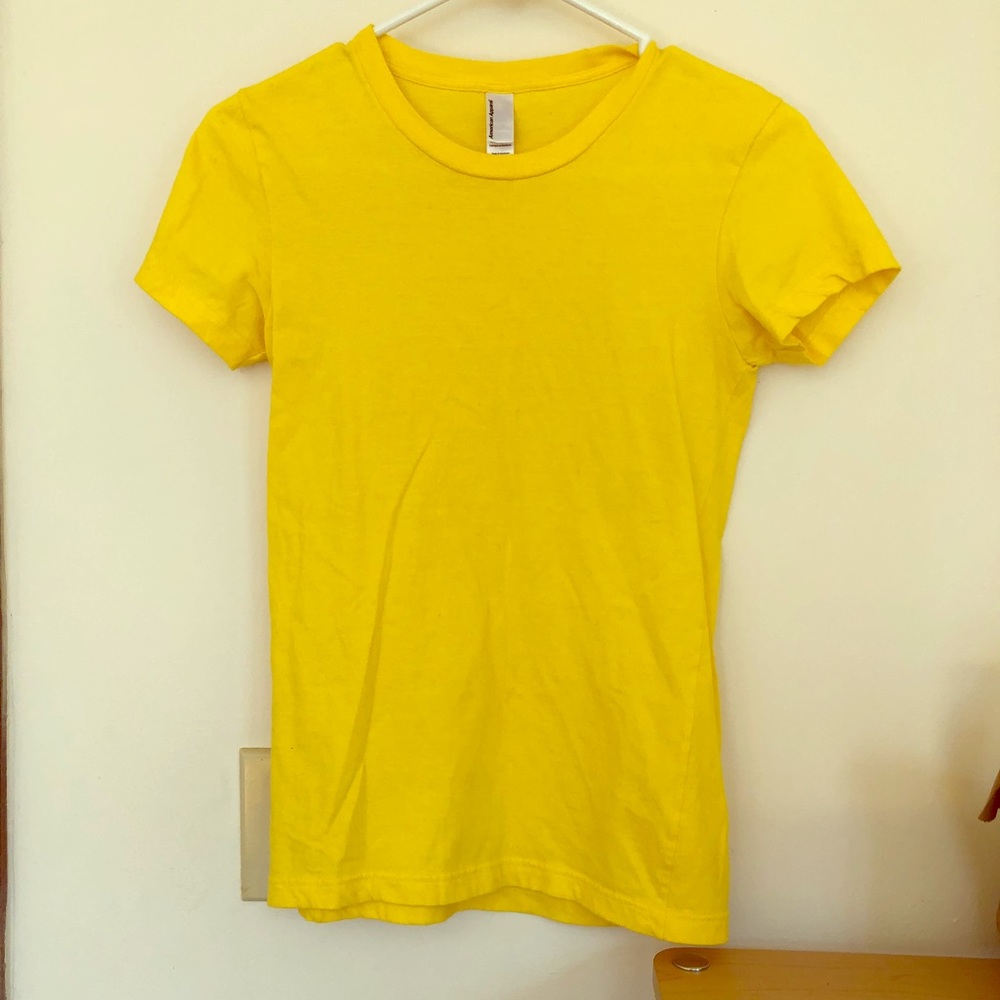 Yellow American Apparel T-Shirt: Be a 🌼!